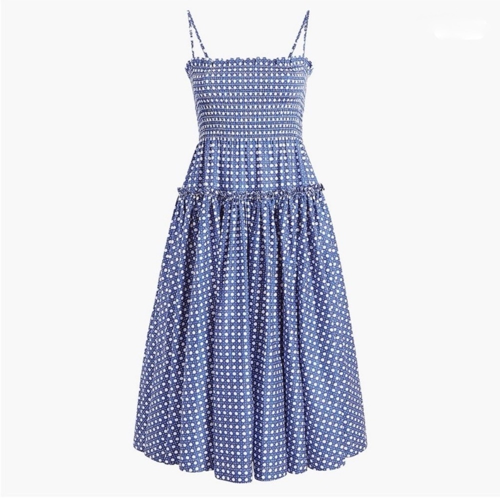Hill House Seraphina Blue Basketweave Size Small